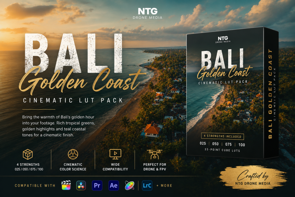 bali golden coast – cinematic lut pack